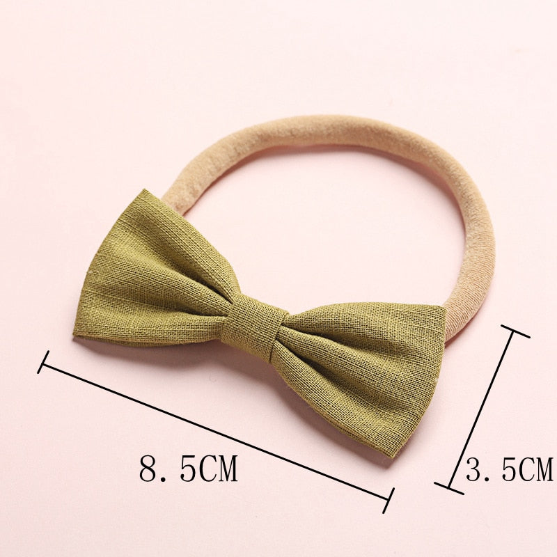 Girl's Bow Hair Tie / Headband 6 Pcs Set