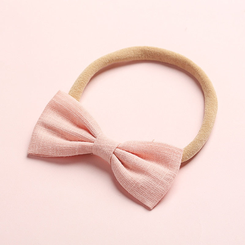 Girl's Bow Hair Tie / Headband 6 Pcs Set