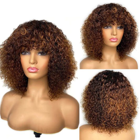Curly Short Human Hair Wig