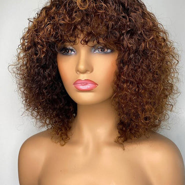 Curly Short Human Hair Wig
